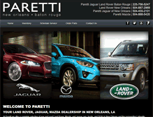 Tablet Screenshot of paretti.com
